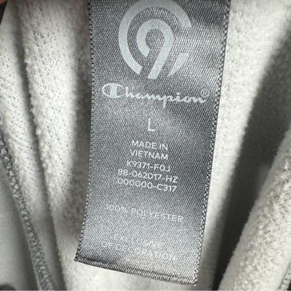 Champion grey and black sweatshirt size large NWOT - Picture 4 of 4